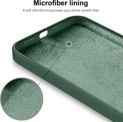 Силиконовый чехол SoundBerry для Apple iPhone 13 (real liquide silicone), ocean green + защита из закаленного стекла Superior 5D цена и информация | Чехлы для телефонов | kaup24.ee