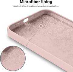 Силиконовый чехол SoundBerry для Apple iPhone 13  (real liquide silicone), pink-mistyrose + защита из закаленного стекла Superior 5D цена и информация | Чехлы для телефонов | kaup24.ee