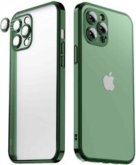 Matte transparent soft case camera protection (electroplated) Apple iPhone 13 Pro, roheline- Alpine Green hind ja info | Telefoni kaaned, ümbrised | kaup24.ee