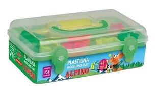 Plastiliin Alpino, 7 värvi + tööriistakomplekt hind ja info | Arendavad mänguasjad | kaup24.ee