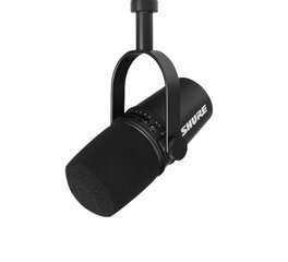 Shure MV7 Podcast Kit — микрофон для озвучивания/вокала с разъемом XLR/USB-C, черный + настольная подставка цена и информация | Микрофоны | kaup24.ee