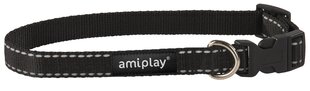 Amiplay reguleeritav kaelarihm Reflective, XL, must hind ja info | Kaelarihmad ja traksid koertele | kaup24.ee