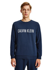 Meeste T-särk Calvin Klein SWEATSHIRT L/S, tumesinine 000NM1960E 8SB 42544 hind ja info | Meeste T-särgid | kaup24.ee