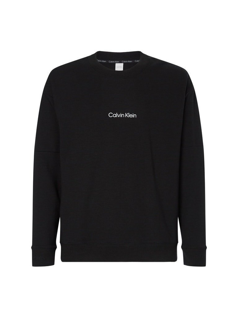 Meeste T-särk Calvin Klein SWEATSHIRT L/S, must 000NM2172E UB1 42830 цена и информация | Meeste T-särgid | kaup24.ee