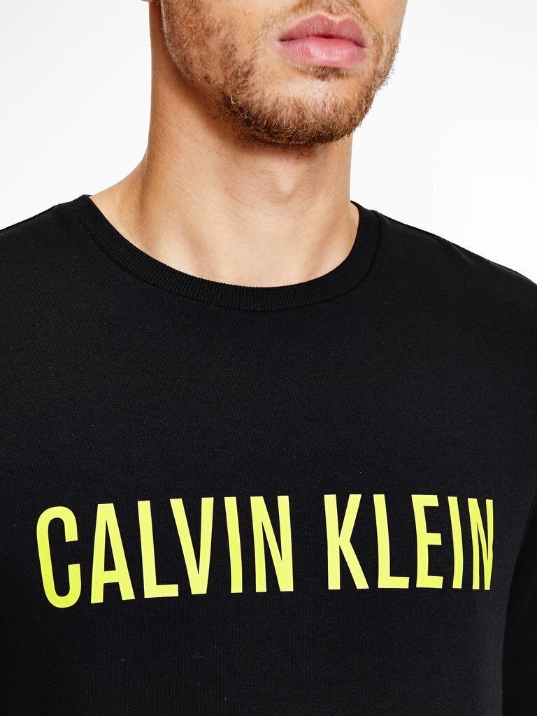 Meeste T-särk Calvin Klein SWEATSHIRT L/S, tumesinine, 000NM1960E W10 42836 hind ja info | Meeste T-särgid | kaup24.ee