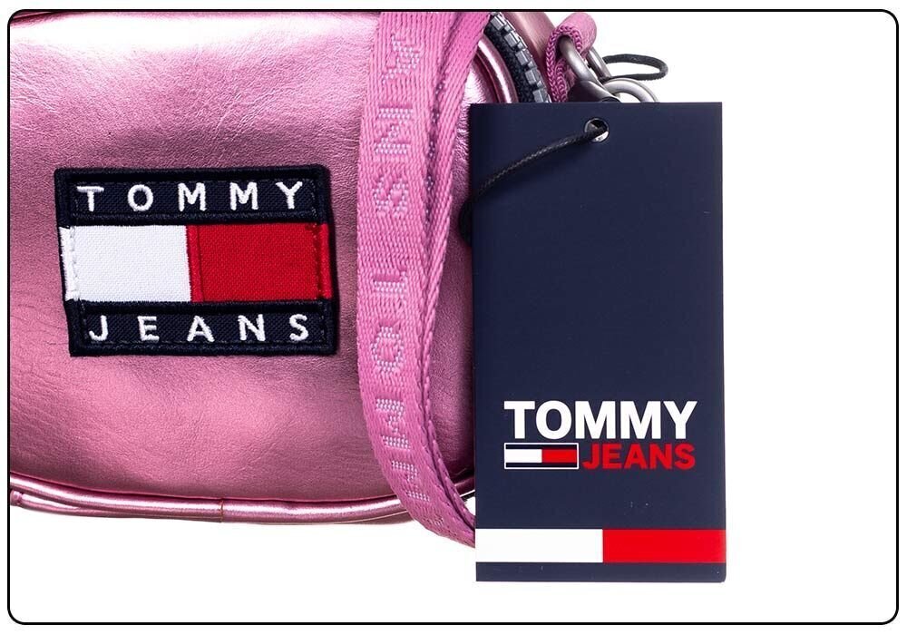 Naiste käekott Tommy Hilfiger MINI TJW HERITAGE NANO BAG ROOSA AW0AW09887 TOU 37806 цена и информация | Naiste käekotid | kaup24.ee