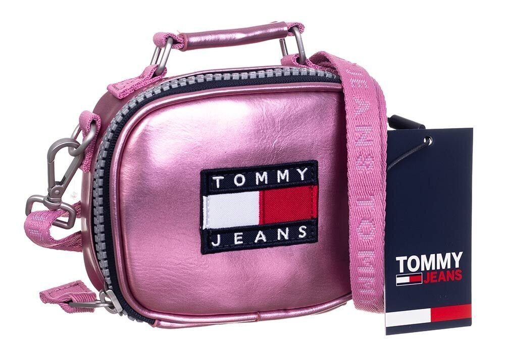 Naiste käekott Tommy Hilfiger MINI TJW HERITAGE NANO BAG ROOSA AW0AW09887 TOU 37806 цена и информация | Naiste käekotid | kaup24.ee