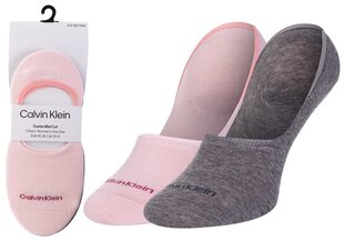 Naiste sokid Calvin Klein 2 paari, hallid/roosad 701218771 005 44546 hind ja info | Naiste sokid | kaup24.ee