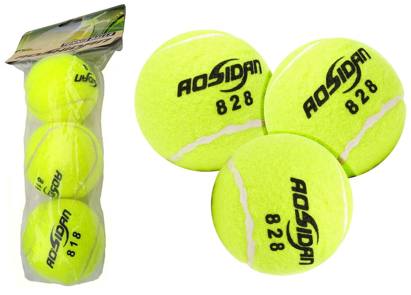 3 tk. tennise pall hind ja info | Välitennise tooted | kaup24.ee