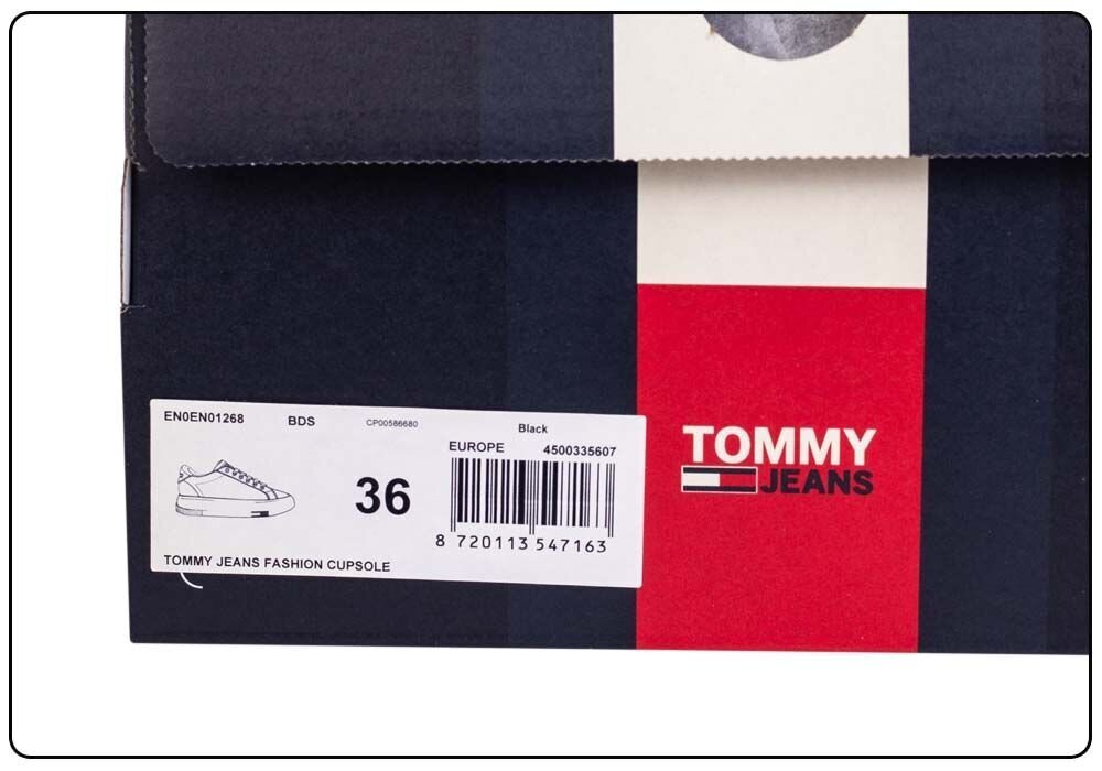 Tommy Hilfiger naiste jalatsid TOMMY JEANS FASHION CUPSOLE BLACK EN0EN01268 BDS 29727 hind ja info | Naiste spordi- ja vabaajajalatsid | kaup24.ee