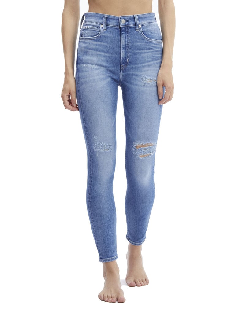 Calvin Klein naiste teksad HIGH RISE SKINNY ANK DENIM J20J218620 1A4 43788 hind ja info | Naiste püksid | kaup24.ee