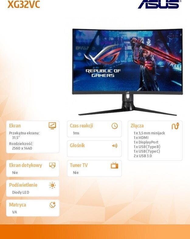 Monitor Asus 90LM03S0-B04170 цена и информация | Monitorid | kaup24.ee