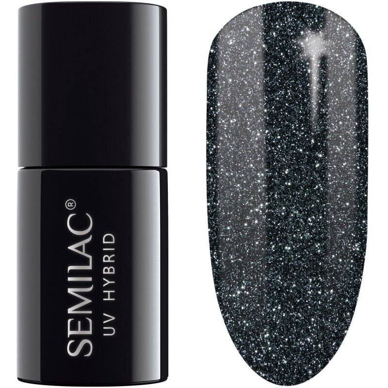 Hübriidküünelakk Semilac 096 Starlight Night, 7 ml hind ja info | Küünelakid, küünetugevdajad | kaup24.ee