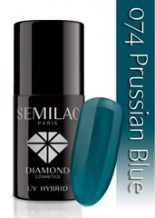 Hübriidküünelakk Semilac 074 Prussian Blue, 7 ml hind ja info | Küünelakid, küünetugevdajad | kaup24.ee