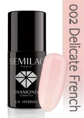 Стойкий гибридный лак для ногтей Semilac 002 Delicate French, 7мл цена и информация | Лаки для ногтей, укрепители для ногтей | kaup24.ee