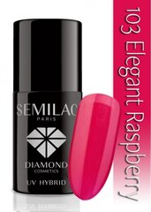 Hübriidküünelakk Semilac 103 Elegant Raspberry, 7 ml hind ja info | Küünelakid, küünetugevdajad | kaup24.ee