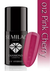 Kauapüsiv hübriidküünelakk Semilac 012 Pink Cherry, 7ml