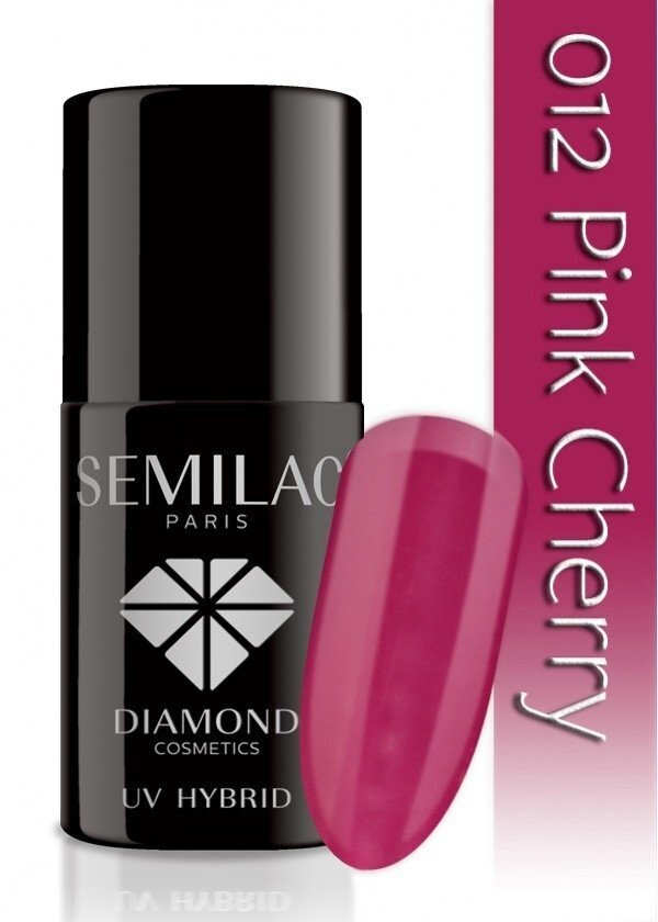 Kauapüsiv hübriidküünelakk Semilac 012 Pink Cherry, 7ml hind ja info | Küünelakid, küünetugevdajad | kaup24.ee