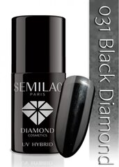 Hübriidküünelakk Semilac 031 Black Diamond, 7 ml hind ja info | Küünelakid, küünetugevdajad | kaup24.ee