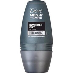 Шариковый дезодорант Dove Men Invisible Dry, 50 мл цена и информация | Дезодоранты | kaup24.ee