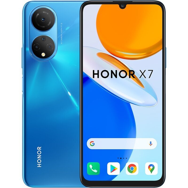 Honor X7, 128GB, Dual SIM Ocean Blue цена и информация | Telefonid | kaup24.ee