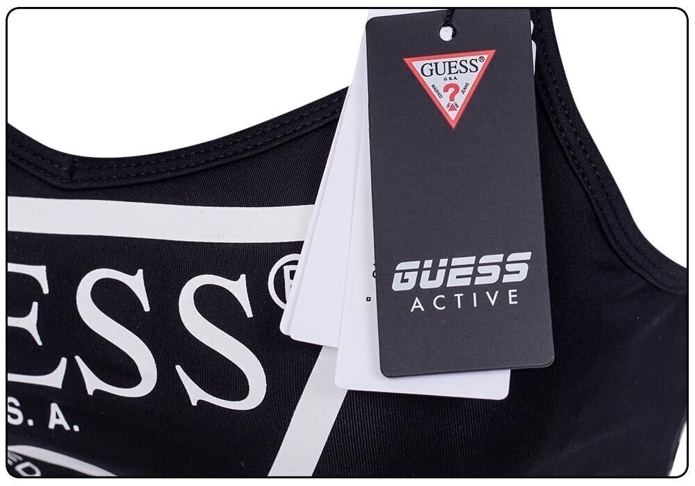 Naiste rinnahoidja Guess ACTIVE BRA MEDIUM SUPPORT BLACK O1GA53MC03W JBLK 28535 hind ja info | Rinnahoidjad | kaup24.ee