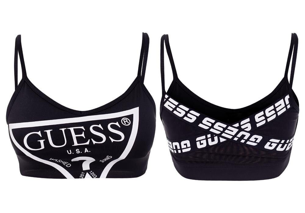 Naiste rinnahoidja Guess ACTIVE BRA MEDIUM SUPPORT BLACK O1GA53MC03W JBLK 28535 hind ja info | Rinnahoidjad | kaup24.ee