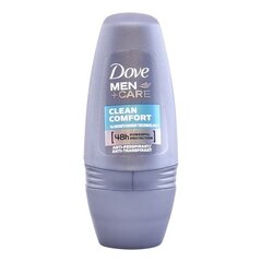 Rulldeodorant Dove Men Clean Comfort, 50 ml hind ja info | Deodorandid | kaup24.ee