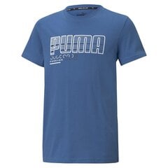 Poiste vabaajasärk Puma Active Sports Graphic Tee B - 58585513, sinine hind ja info | Poiste särgid | kaup24.ee