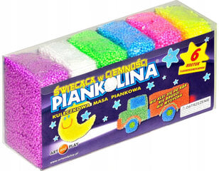 Plastiliin-Foam Glowing 6 Värvi hind ja info | Kunstitarbed, voolimise tarvikud | kaup24.ee