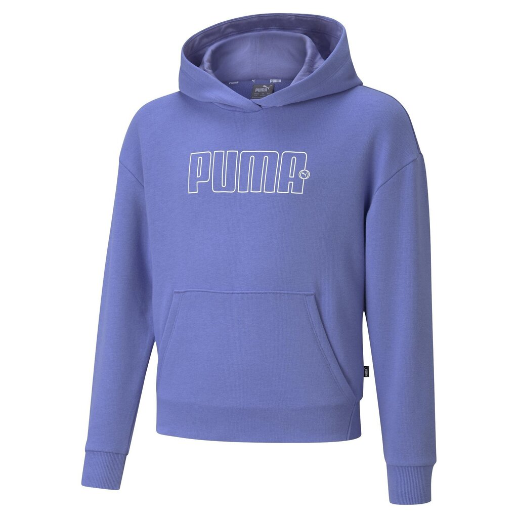 Vabaaja retuusid tüdrukutele Puma Rebel Hoodie TR G Hazy Blue - 58615714, lilla hind ja info | Tüdrukute kampsunid, vestid ja jakid | kaup24.ee