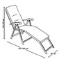 Lamamistool Patio Lena Lounger A079-06PB, hall hind ja info | Päevitustoolid | kaup24.ee