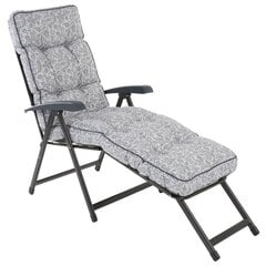 Lamamistool Patio Lena Lounger A079-06PB, hall цена и информация | Лежаки | kaup24.ee