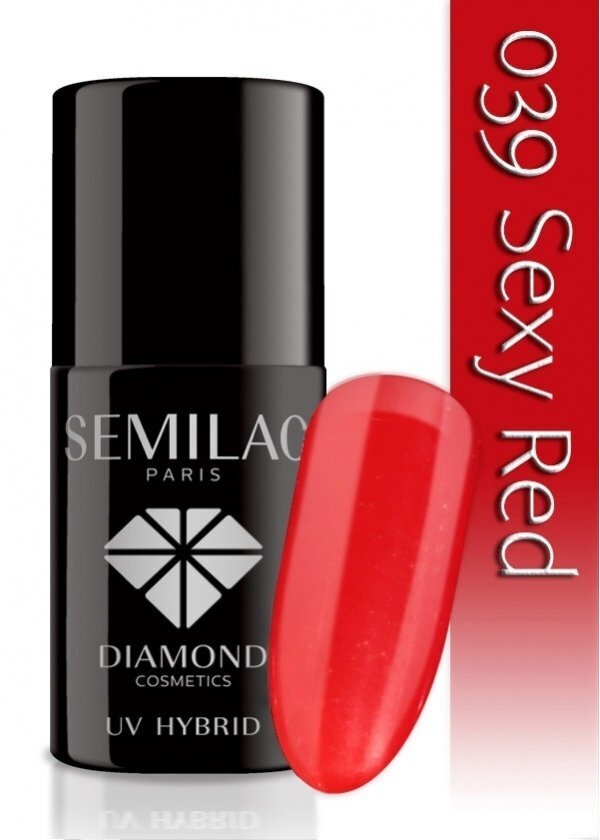 Hübriidküünelakk Semilac 039 Sexy Red, 7 ml hind ja info | Küünelakid, küünetugevdajad | kaup24.ee