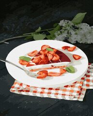 Värvimine numbrikomplekti järgi Maasika juustukook hind ja info | Kunstitarbed, voolimise tarvikud | kaup24.ee