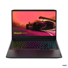 Портативный компьютер Lenovo IdeaPad Gaming 3 15ACH6 Ryzen 5 5600H 15.6 FHD IPS 250nits AG 16GB DDR4-3200 512GB SSD M.2 2280 PCIe 3.0x4 NVMe GeForce RTX 3050 4GB GDDR6 NoOs Shadow Black  цена и информация | Записные книжки | kaup24.ee