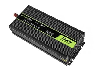 Green Cell Power Inverter 12V to 230V 2000W/4000W Pure sine wave цена и информация | Преобразователи, инверторы | kaup24.ee