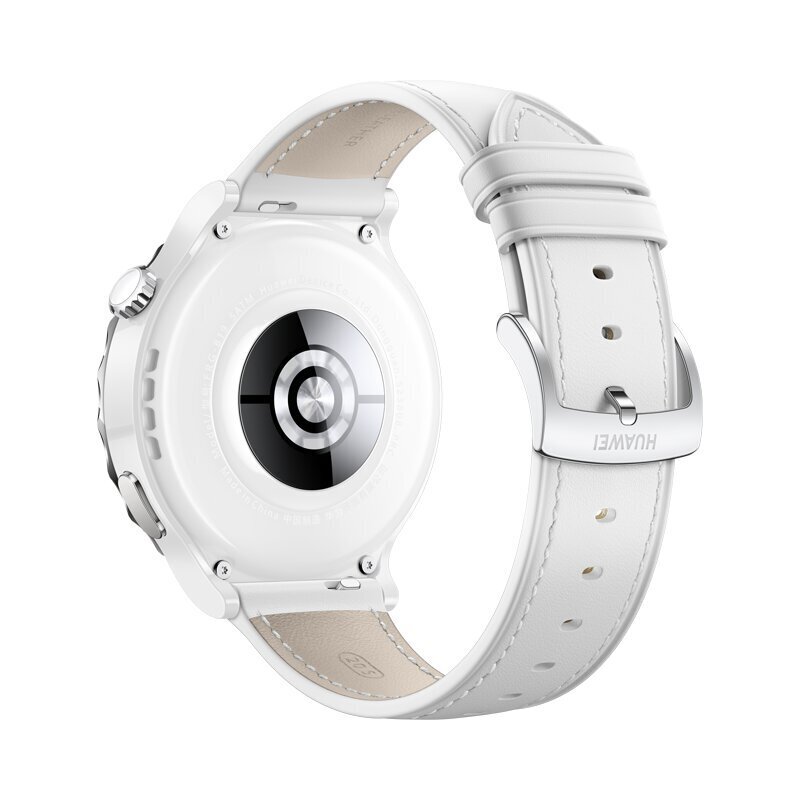 Nutikell Huawei Watch GT 3 Pro 43mm, valge keraamiline korpus valge nahkrihmaga - 55028825 hind ja info | Nutikellad (smartwatch) | kaup24.ee