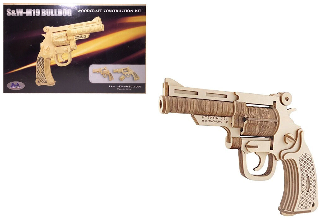 3D Puitkonstruktor Püstol S&W-M19 Bulldog цена и информация | Arendavad mänguasjad | kaup24.ee