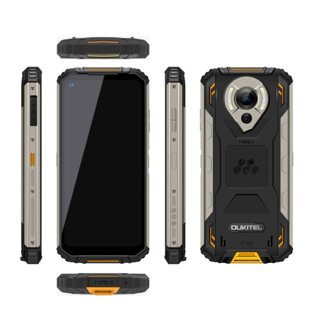 Oukitel WP16-OE/OL, 128GB, Dual SIM Black/Orange hind ja info | Telefonid | kaup24.ee