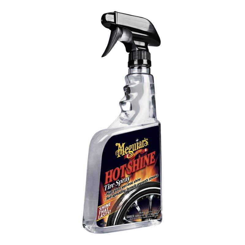 Meguiar's G12024 Hot Shine Tire Spray Premium rehvi-/kettapuhastusvahend, 710 ml hind ja info | Autokeemia | kaup24.ee