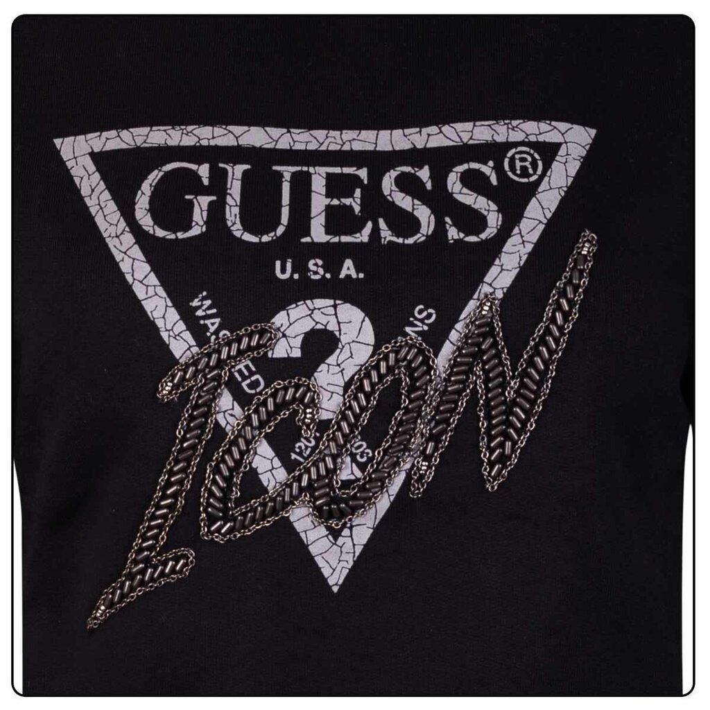 Naiste dressipluus Guess CN ICON SWEATSHIRT, must W2RQ20K68I0 JBLK 42784 hind ja info | Naiste kampsunid | kaup24.ee