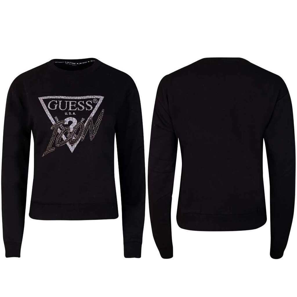 Naiste dressipluus Guess CN ICON SWEATSHIRT, must W2RQ20K68I0 JBLK 42784 hind ja info | Naiste kampsunid | kaup24.ee