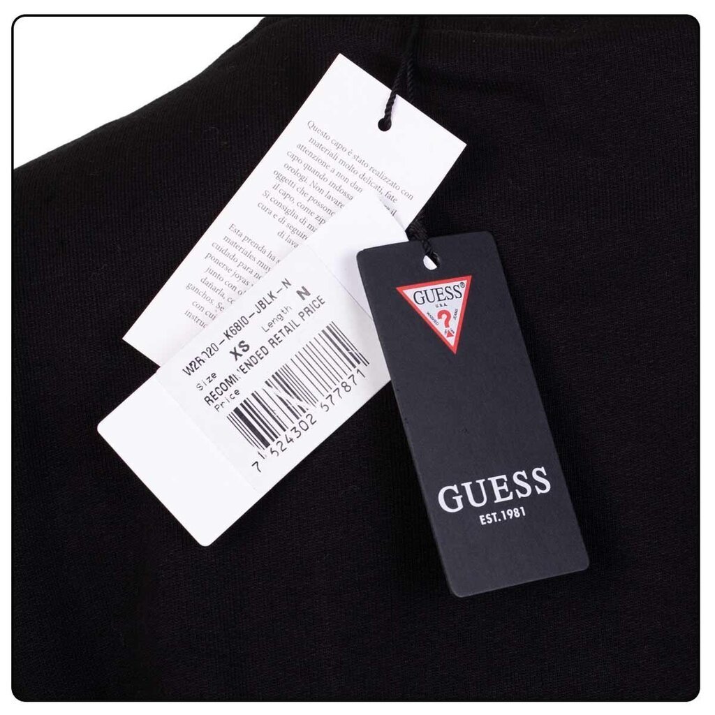 Naiste dressipluus Guess CN ICON SWEATSHIRT, must W2RQ20K68I0 JBLK 42784 hind ja info | Naiste kampsunid | kaup24.ee