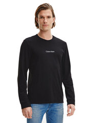 Мужская футболка CALVIN KLEIN L/S CREW NECK, черная 000NM2171E UB1 42553 цена и информация | Мужские футболки | kaup24.ee
