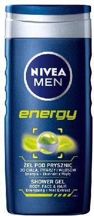 Dušigeel meestele NIVEA MEN ENERGY, 250ml цена и информация | Dušigeelid, õlid | kaup24.ee