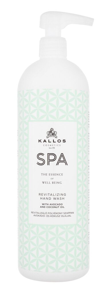 Kätepesuvahend Kallos SPA Revitalizing, 1000 ml hind ja info | Seebid | kaup24.ee