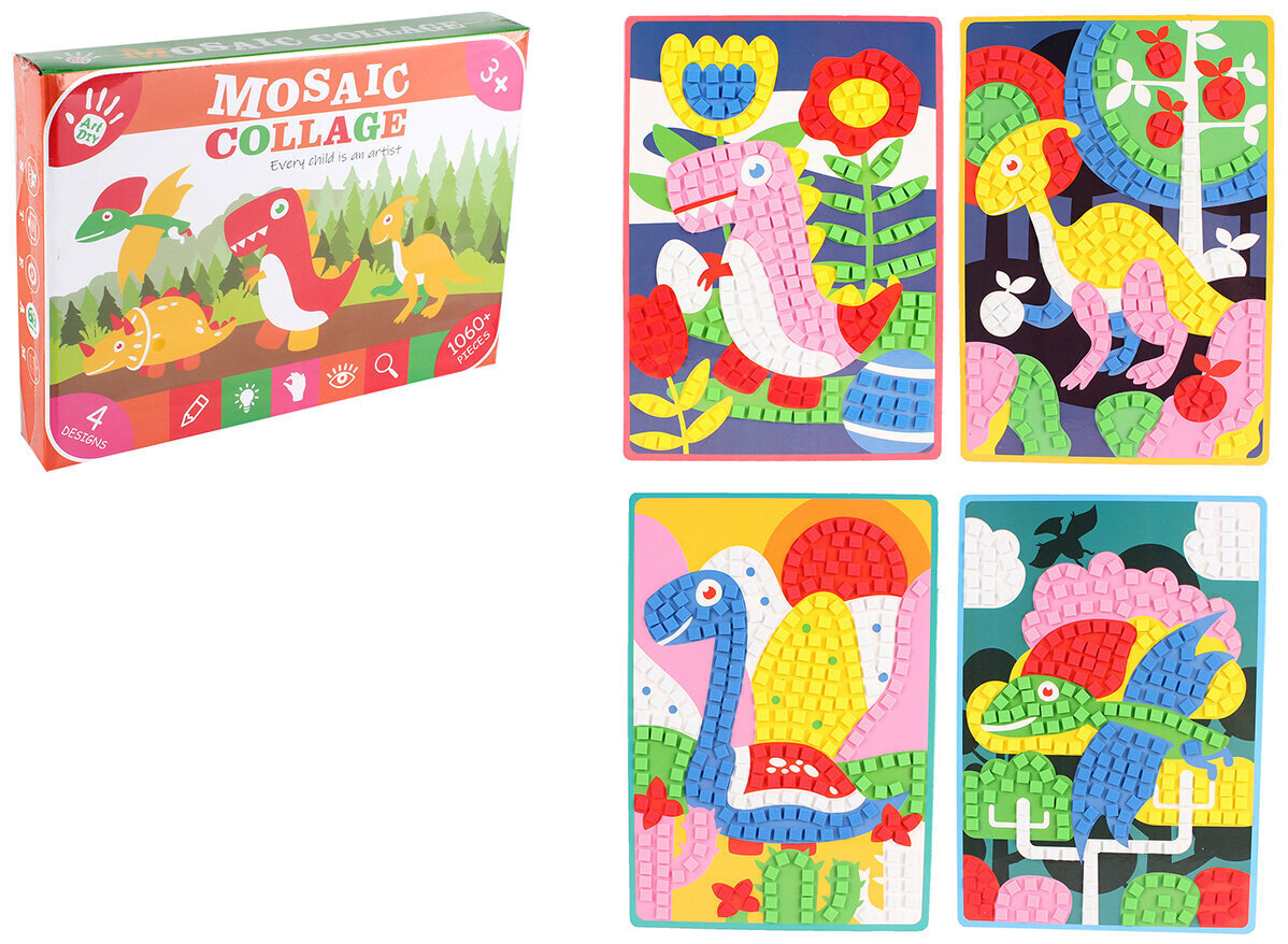 Mosaiik lastele pehmete patjadega dinosaurused hind ja info | Arendavad mänguasjad | kaup24.ee