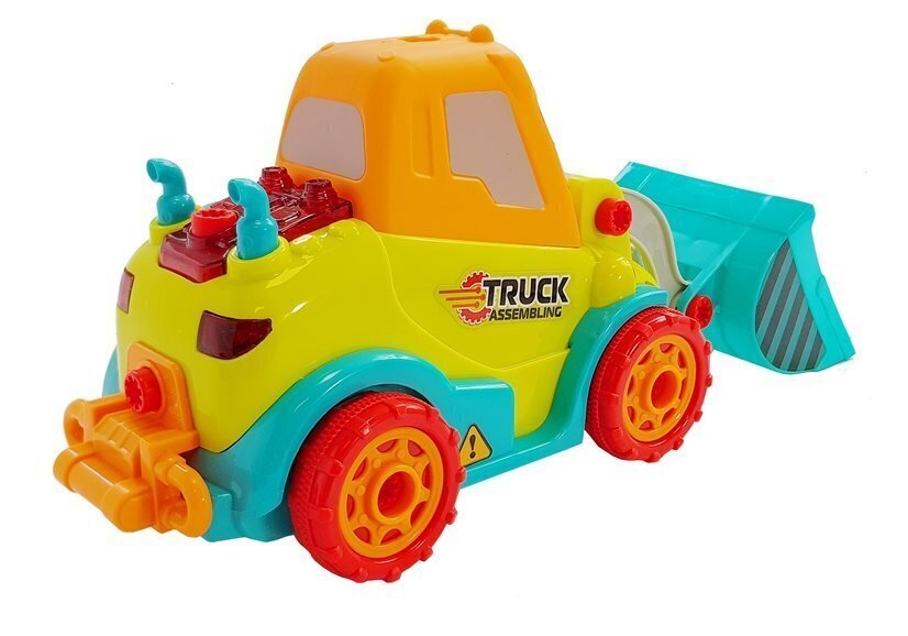 Kokkupandav ehitusauto koos tööriistadega, 24 o. hind ja info | Poiste mänguasjad | kaup24.ee