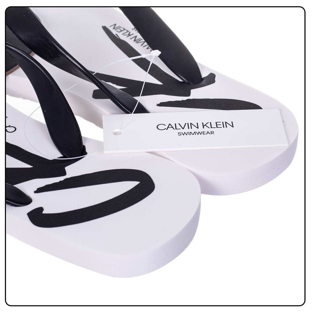 Meeste plätud Calvin Klein FF SANDALS, valge KM0KM00500 YCD 42912 цена и информация | Meeste plätud, sussid | kaup24.ee